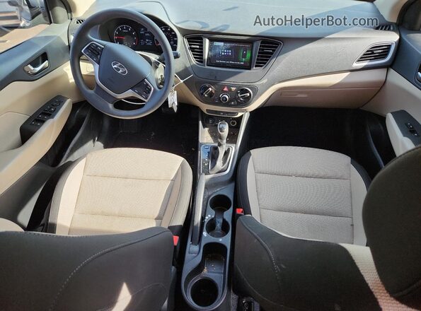 3KPC24A67LE097128 2020 HYUNDAI ACCENT Beige Առջևի վահանակի տեսք