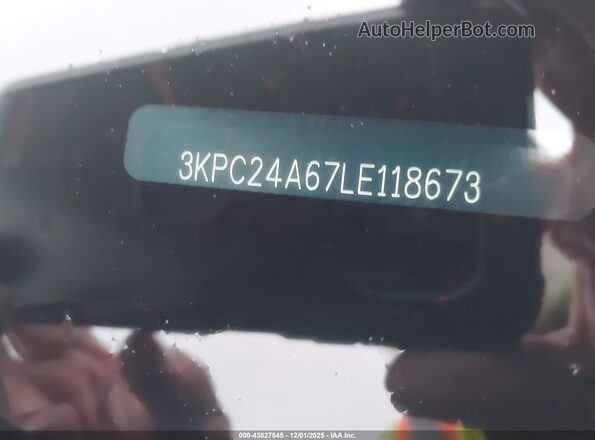 3KPC24A67LE118673 2020 HYUNDAI ACCENT Gray Vista del compartimento del motor