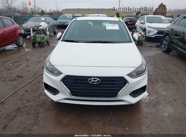 3KPC24A67ME136477 2021 HYUNDAI ACCENT White Widok zestawu wskaźników
