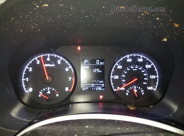 3KPC24A68LE114065 2020 HYUNDAI ACCENT White Vista del cuadro de instrumentos