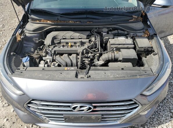 3KPC24A68LE121288 2020 HYUNDAI ACCENT Gray უკანა სალონის ხედი