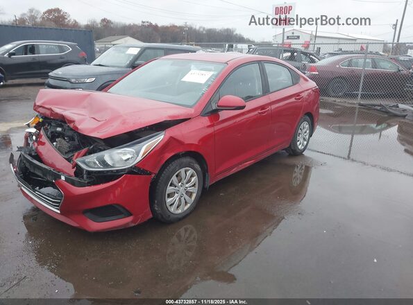 3KPC24A6XLE098516 2020 HYUNDAI ACCENT Red წინა მარცხენა ხედი სამი მეოთხედიდან