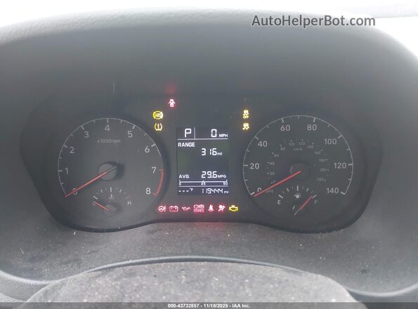 3KPC24A6XLE098516 2020 HYUNDAI ACCENT Red უკანა სავარძლების ხედი