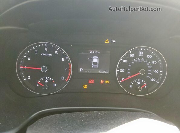 3KPF24AD3LE140746 2020 KIA FORTE Blue ხელსაწყოთა პანელის ხედი