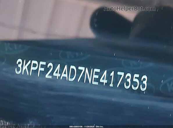 3KPF24AD7NE417353 2022 KIA FORTE Orange Engine compartment view