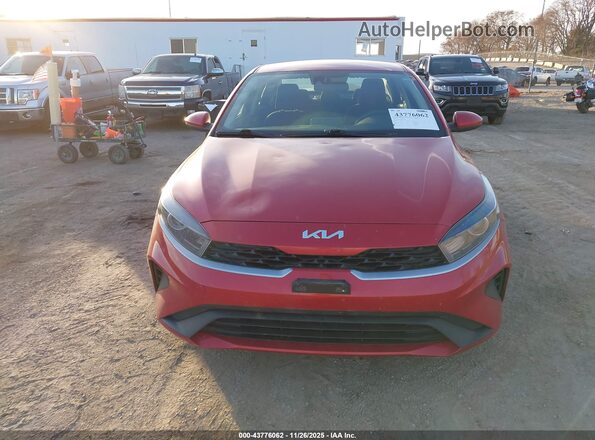 3KPF24AD9NE466828 2022 KIA FORTE Red Instrument cluster view