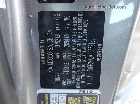 3KPF24ADXPE552135 2023 KIA FORTE Silver Widok komory silnika