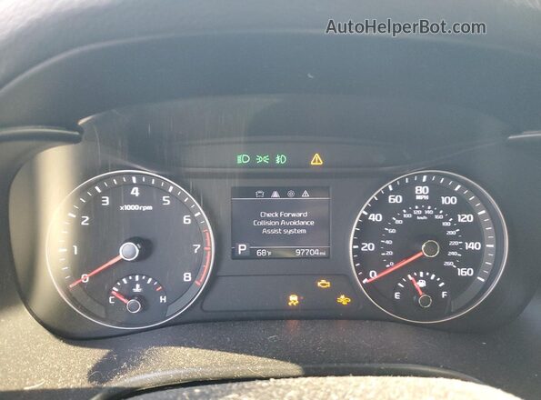 3KPF34AD1LE163469 2020 KIA FORTE Orange ხელსაწყოთა პანელის ხედი