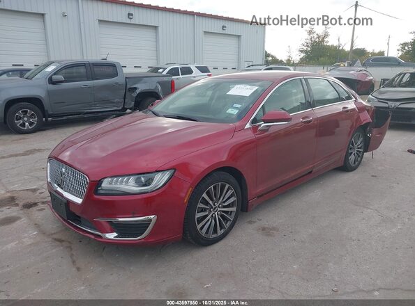 3LN6L5LU0HR659359 2017 LINCOLN MKZ HYBRID Red Front left
