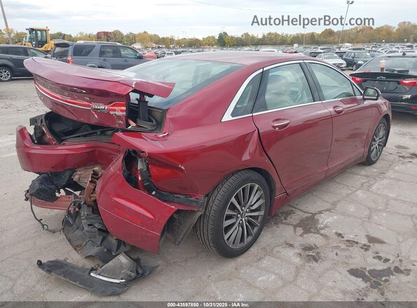 3LN6L5LU0HR659359 2017 LINCOLN MKZ HYBRID Red Rear right