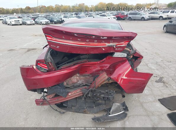 3LN6L5LU0HR659359 2017 LINCOLN MKZ HYBRID Red 