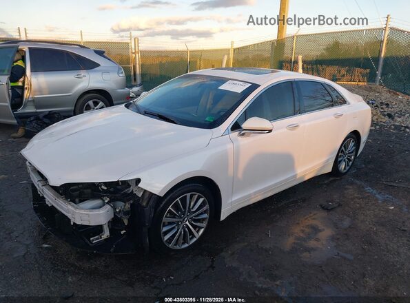 3LN6L5LU2JR608855 2018 LINCOLN MKZ HYBRID White Front left