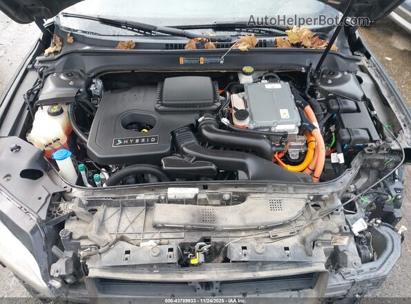 3LN6L5MU4HR641333 2017 LINCOLN MKZ HYBRID Gray უკანა ხედი