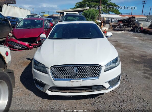 3LN6L5MU7HR630357 2017 LINCOLN MKZ HYBRID White Առջևի վահանակի տեսք