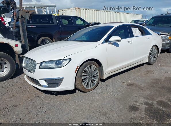 3LN6L5MU7HR630357 2017 LINCOLN MKZ HYBRID White Առջևի ձախ երեք քառորդ տեսարան