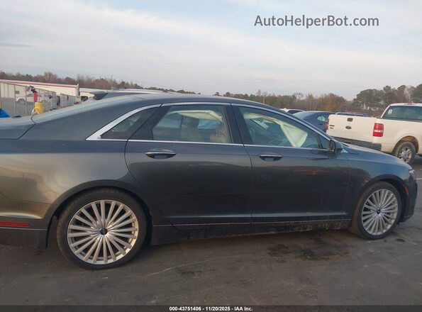 3LN6L5MU9HR643403 2017 LINCOLN MKZ HYBRID Серый Вид задней части салона