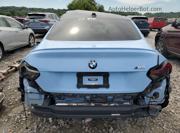 3MF13DM03P8D32489 2023 BMW M2 Blue Հետևի տեսք