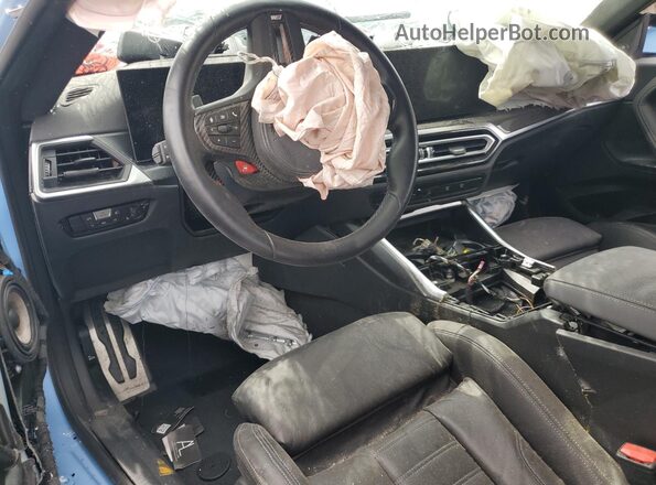 3MF13DM03P8D32489 2023 BMW M2 Blue Առջևի վահանակի տեսք