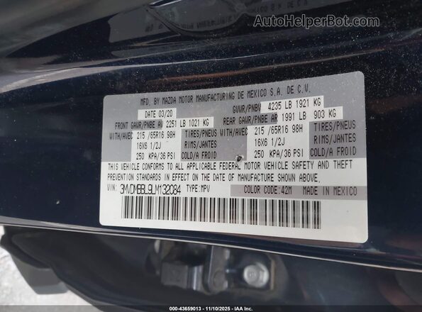 3MVDMBBL9LM132084 2020 MAZDA CX-30 Navy Вид підкапотного простору