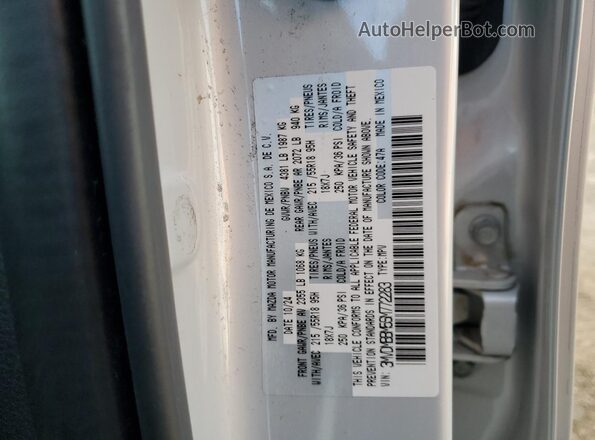 3MVDMBBM5SM772283 2025 MAZDA CX-30 Silver Вид наклейки з VIN-кодом