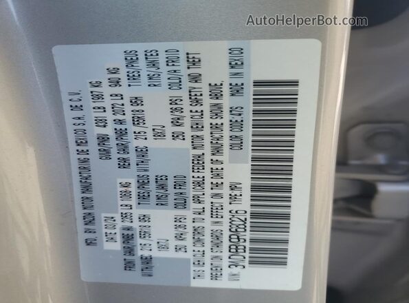 3MVDMBBM9RM680216 2024 MAZDA CX-30 Silver VIN կոդի պիտակի տեսք