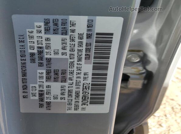3MVDMBBMXSM795672 2025 MAZDA CX-30 Gray Vista de la etiqueta del VIN