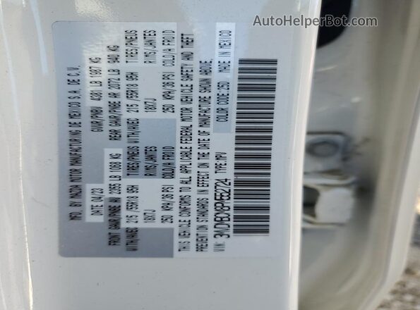 3MVDMBCM8PM552724 2023 MAZDA CX-30 White VIN კოდის სტიკერის ხედი