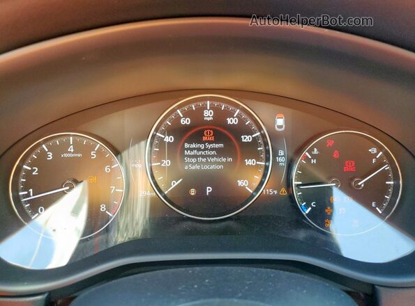 3MVDMBCM8SM851168 2025 MAZDA CX-30 Black Instrument cluster view