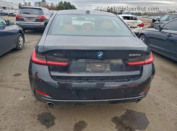 3MW39FS02P8D05922 2023 BMW 3 SERIES Black Вид ззаду