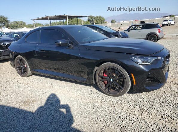 3MW43CM02P8D47492 2023 BMW M2 Черный Передняя правая четверть