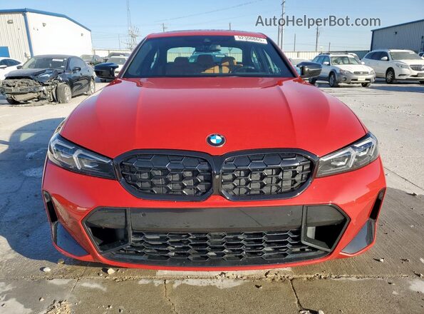 3MW49FF07P8D36601 2023 BMW M3 Red უკანა ხედი