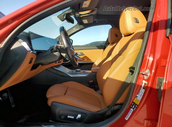 3MW49FF07P8D36601 2023 BMW M3 Red წინა პანელის ხედი