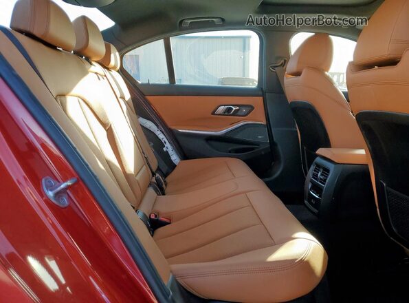 3MW49FF07P8D36601 2023 BMW M3 Red უკანა სალონის ხედი
