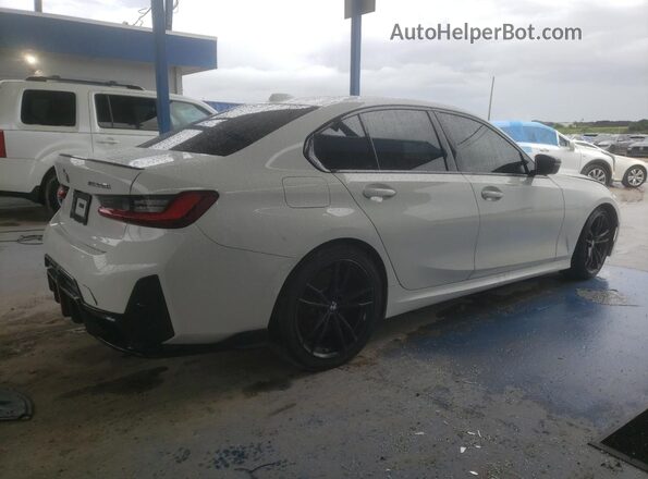 3MW49FS07R8E29904 2024 BMW M3 White Задня права чверть
