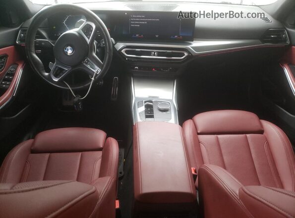 3MW49FS07R8E29904 2024 BMW M3 White Вид панелі приладів