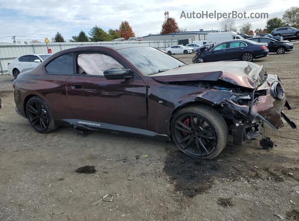 3MW53CM01P8D12219 2023 BMW M2 Maroon Передня права чверть