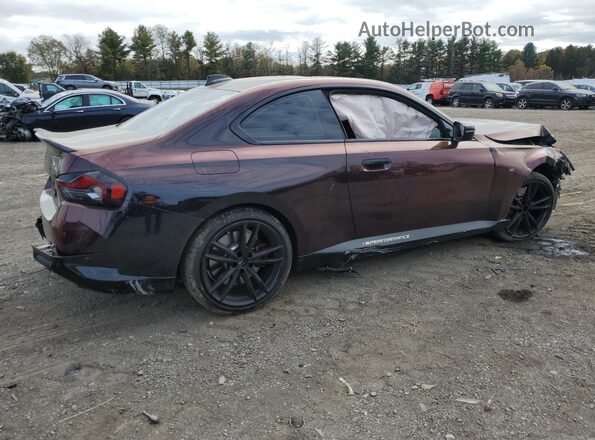 3MW53CM01P8D12219 2023 BMW M2 Maroon Задня права чверть