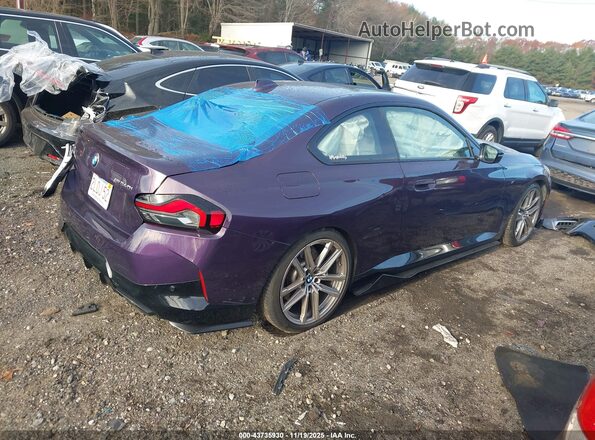 3MW53CM05N8C18017 2022 BMW M2 Purple უკანა მარჯვენა