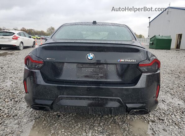 3MW53CM07R8E15535 2024 BMW M2 Black Հետևի տեսք