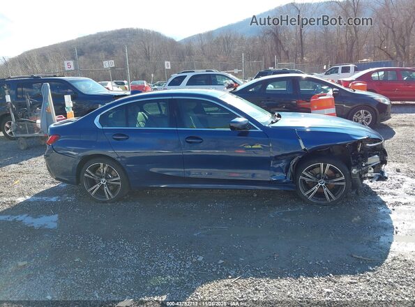 3MW5R1J06M8B99516 2021 BMW 3 SERIES Blue Вид задньої частини салону