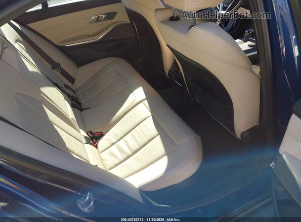 3MW5R1J06M8B99516 2021 BMW 3 SERIES Blue Вид наклейки з VIN-кодом