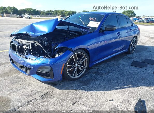 3MW5R1J09N8C63193 2022 BMW 3 SERIES Blue Widok z przodu