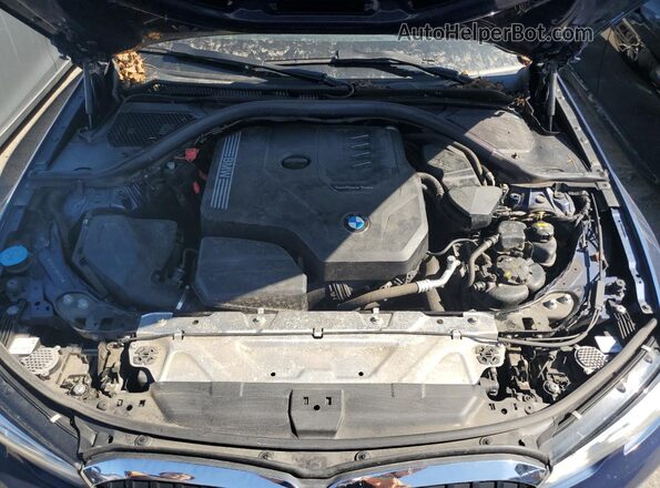 3MW5R7J01N8C40770 2022 BMW 3 SERIES Синий Вид задней части салона