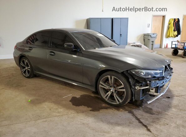 3MW5R7J02N8C43273 2022 BMW 3 SERIES Черный Передняя правая четверть