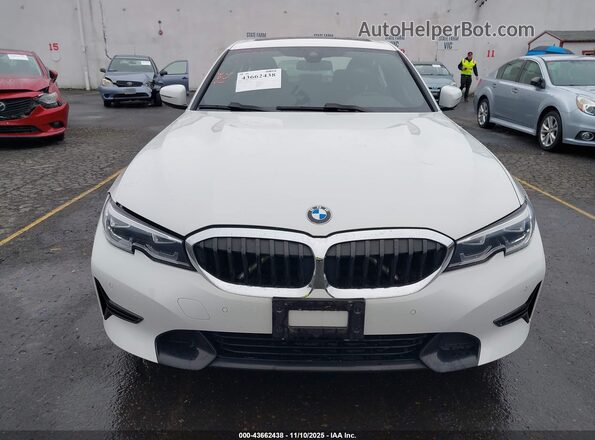 3MW5R7J06L8B35848 2020 BMW 3 SERIES White Instrument cluster view