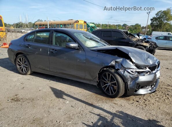 3MW5R7J07N8C61526 2022 BMW 3 SERIES Gray Delantero derecho
