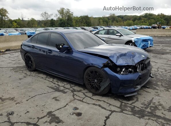 3MW5R7J09L8B20308 2020 BMW 3 SERIES Blue Առջևի աջ