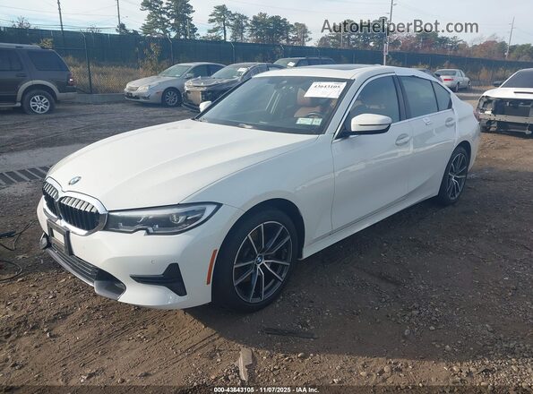3MW5R7J09N8C65402 2022 BMW 3 SERIES White წინა მარცხენა ხედი სამი მეოთხედიდან