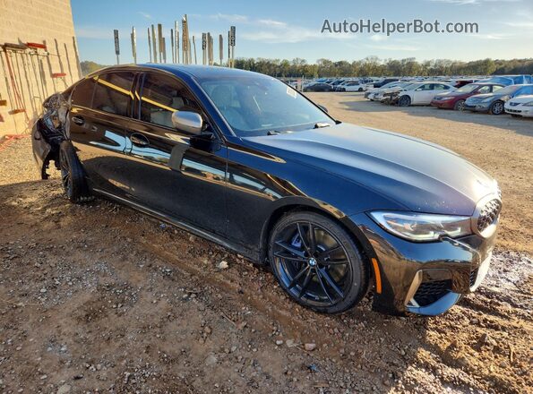 3MW5U7J04M8B55693 2021 BMW M3 Black Առջևի աջ