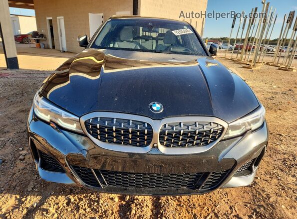 3MW5U7J04M8B55693 2021 BMW M3 Black Դիմացի տեսք